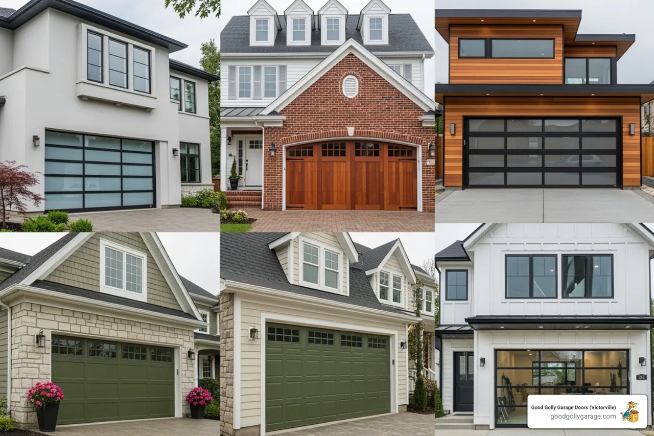 variety of garage door styles - Garage Door Installation in Victorville CA