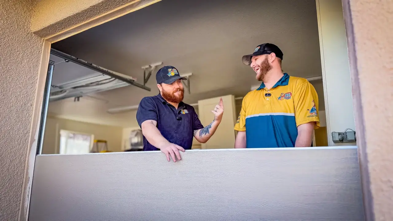 Residential garage door installation by Good Golly Garage Doors