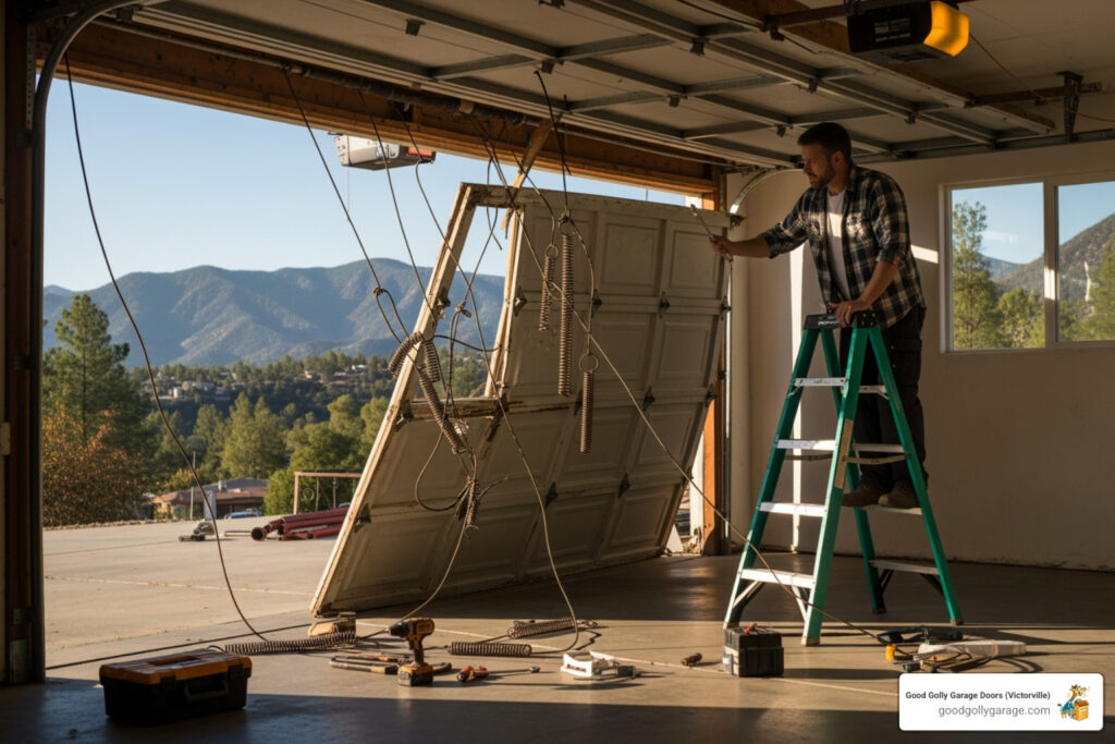 loud garage door repair in running springs ca