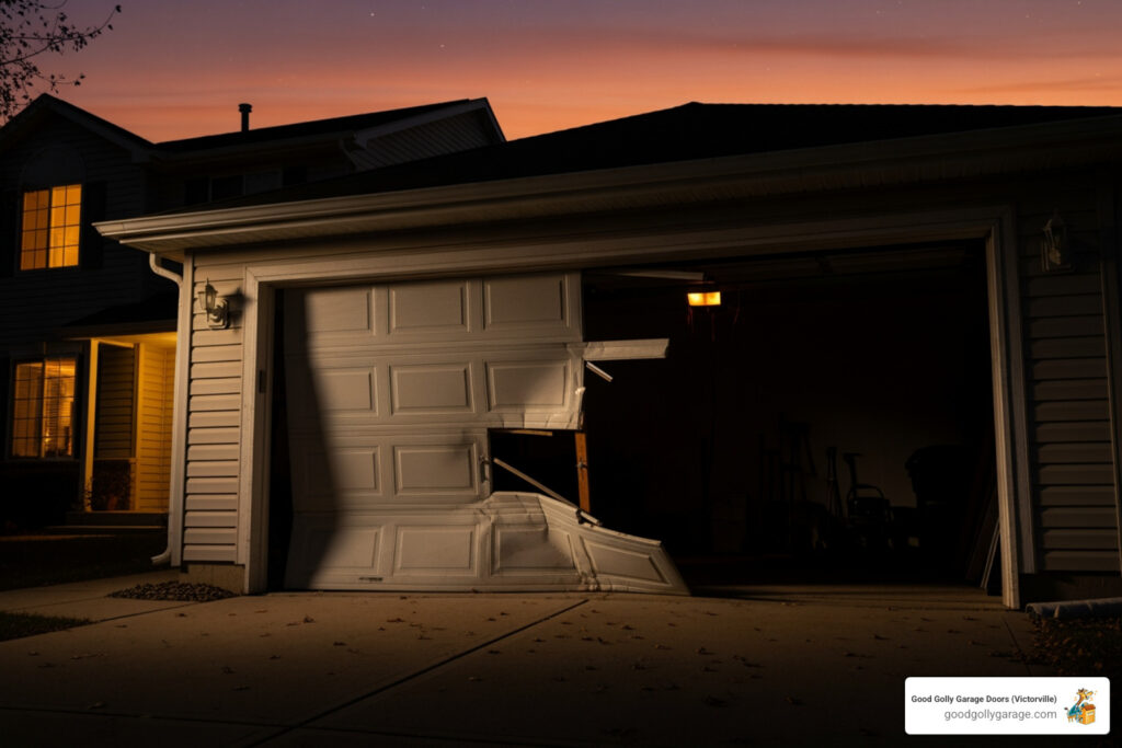 emergency broken garage door in helendale ca