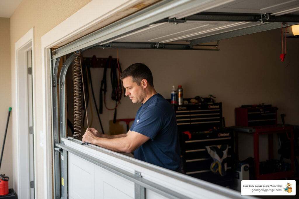broken garage door repair in wrightwood ca
