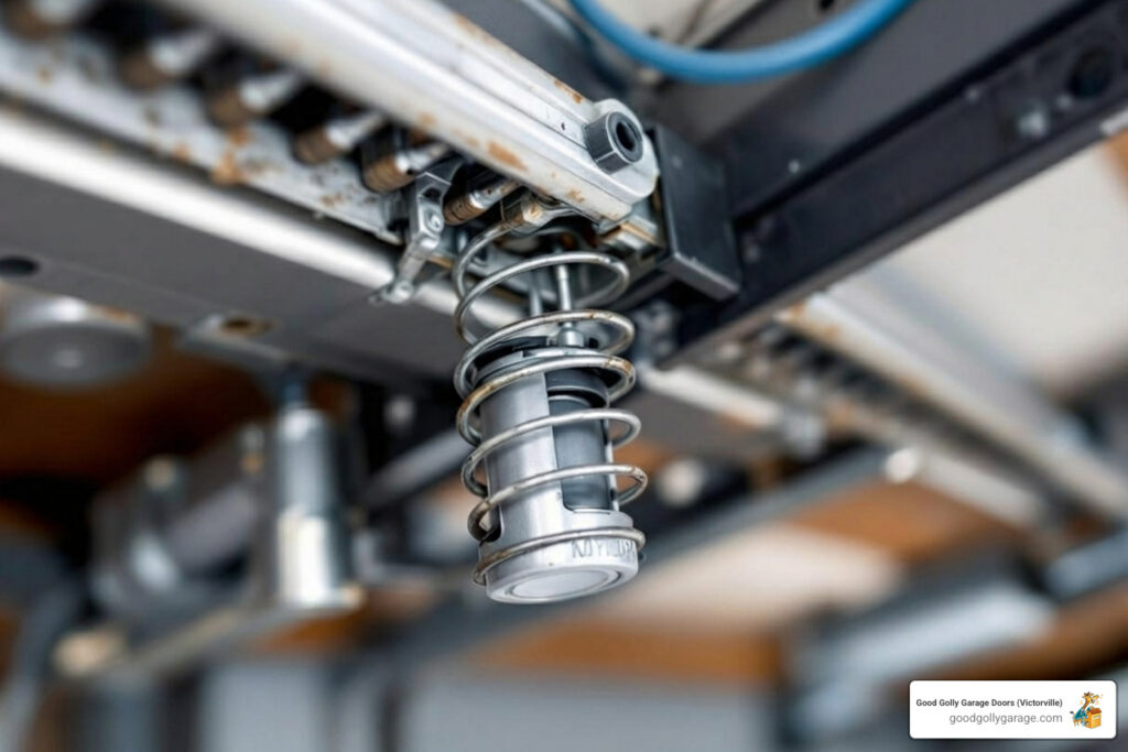 why is my loud garage door in spring valley lake ca